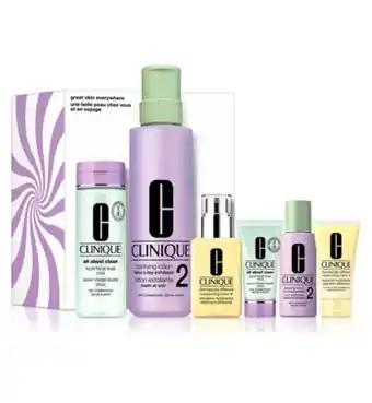 Boots Clinique great skin everywhere: skincare gift set for drier skin offer