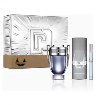 Boots Paco rabanne invictus eau de toilette 100ml & deodorant spray gift set offer