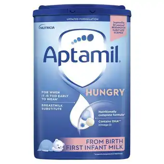 Lloyds Pharmacy Aptamil hungry first baby milk formula powder from birth offer