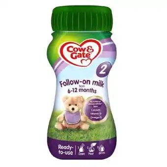 Cow & gate 2 follow on baby milk formula liquid 6-12 months