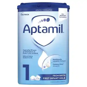 Lloyds Pharmacy Aptamil 1 first baby milk formula powder from birth offer