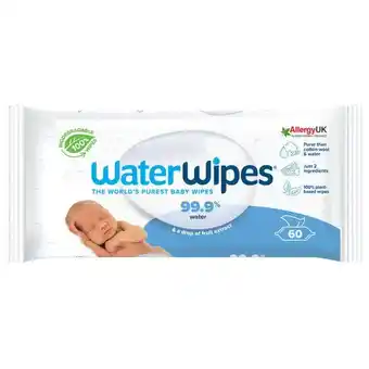 Lloyds Pharmacy Waterwipes biodegradable original baby wipes offer