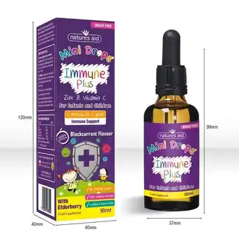 Lloyds Pharmacy Natures aid immune plus mini drop 50ml offer