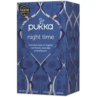 Lloyds Pharmacy Pukka night time organic herbal tea sachets offer