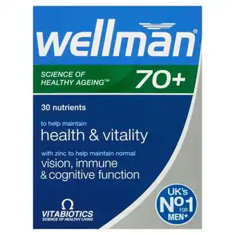 Lloyds Pharmacy Vitabiotics wellman 70+ 30 tablets offer