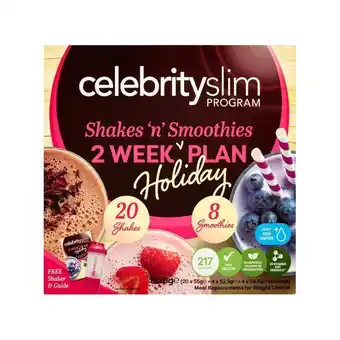 Lloyds Pharmacy Celebrity slim shakes 'n' smoothies 2 week holiday plan offer