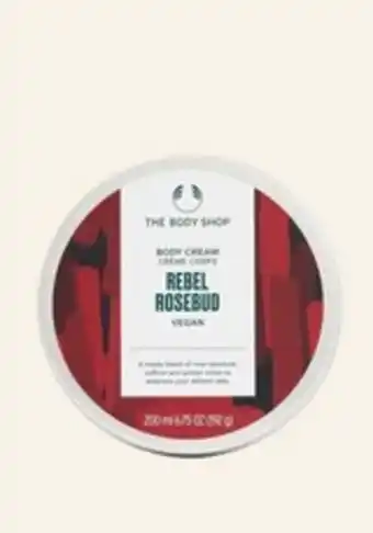The Body Shop Rebel rosebud body cream offer