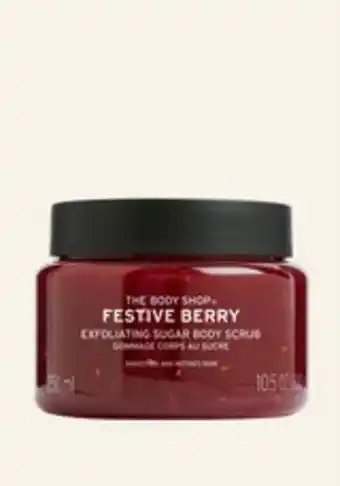 The Body Shop Festive berry body scrub offer