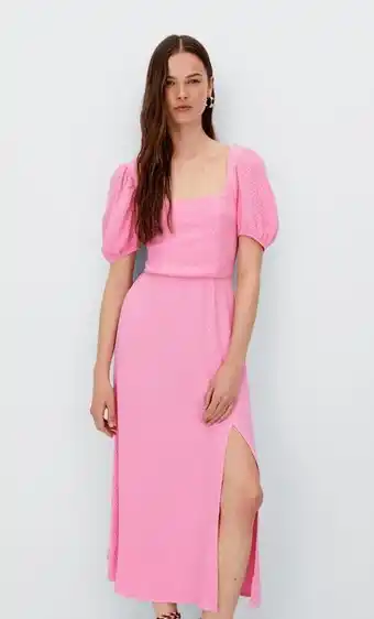 Stradivarius Midi dress with tied back offer