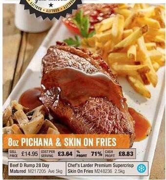 Makro 8oz Pichana & Skin On Fries offer