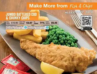 Makro Jumbo Battered Cod & Chunky Chips offer