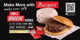 Makro Simple Brioche Burger offer