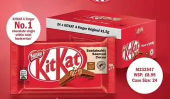 Makro Kitkat 4 Finger Chocolate Single Within Total Foodservice offer