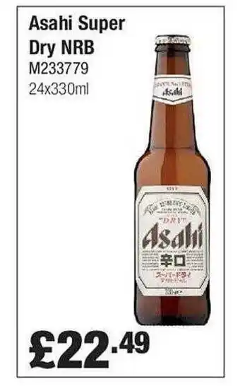 Makro Asahi Super Dry Nrb offer