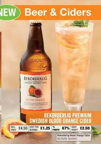 Makro Rekorderlig Premium Swedish Blood Orange Cider offer