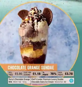 Makro Chocolate Orange Sundae offer