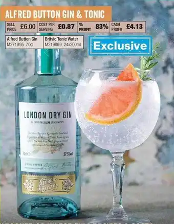 Makro Alfred Button Gin & Tonic offer