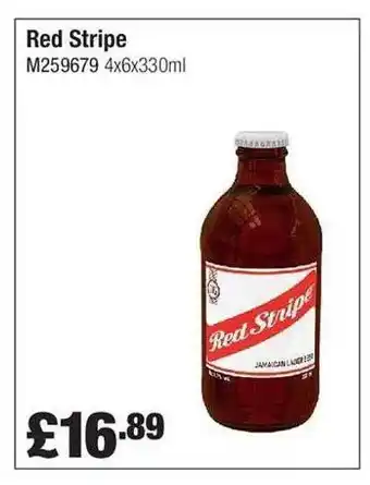 Makro Red Stripe offer