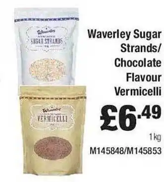 Makro Waverley Sugar Strands Chocolate Flavour Vermicelli offer