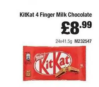 Makro Kitkat 4 Finger Milk Chocolate offer