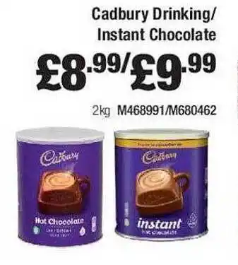 Makro Cadbury Drinking Instant Chocolate offer
