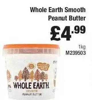 Makro Whole Earth Smooth Peanut Butter offer