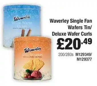 Makro Waverley Single Fan Wafers Tin Deluxe Wafer Curls offer