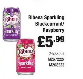 Makro Ribena Sparkling Blackcurrant Raspberry offer