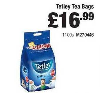 Makro Tetley Tea Bags offer