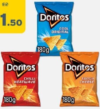 One Stop Doritos Chilli Heatwave 180g, Doritos Tangy Cheese 180g, Doritos Cool Original 180g offer