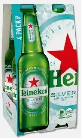 Heineken Silver (With Free Glass) 330ml 4 Pack