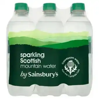 Sainsbury's Sainsbury's sparkling british spring water 6x500ml offer