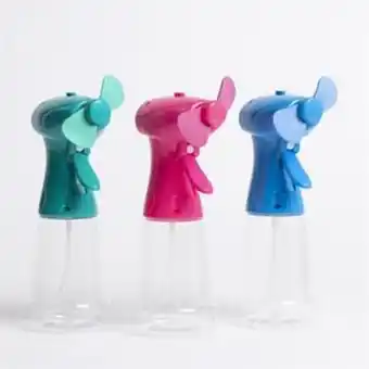 Home Bargains Travel shop: water spray fan set of 3 offer