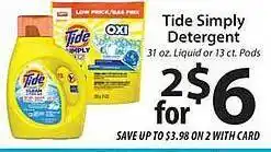 Lidl Tide Simply Detergent offer