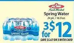 Lidl Acme Spring Water offer