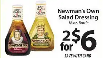 Lidl Newman's Own Salad Dressing offer