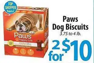 Lidl Paws Dog Biscuits offer