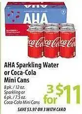 Lidl Aha Sparkling Water Or Coca-cola Mini Cans offer