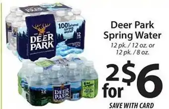 Lidl Deer Park Spring Water offer