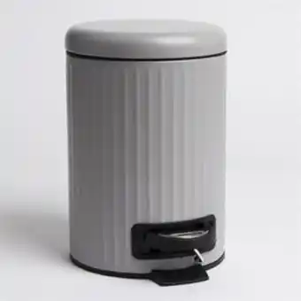 Home Bargains Bathroom: pedal bin - grey offer