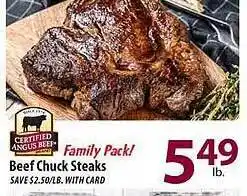 Lidl Certified Angus Beef Beef Chuck Steaks offer