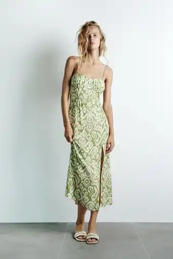 ZARA Printed corsetry-inspired dress offer