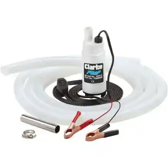 Machine Mart Clarke stp12 12v submersible transfer pump offer