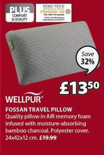 JYSK Fossan Travel Pillow offer