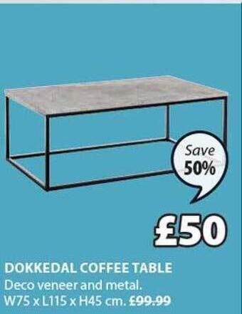 JYSK Dokkedal Coffee Table offer