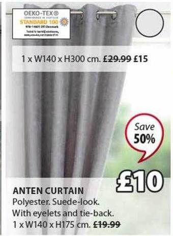 JYSK Anten Curtain offer