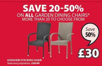 JYSK Gudhjem Stacking Chair offer
