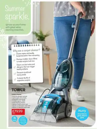 Aldi Tower Carpet Cleaner offer