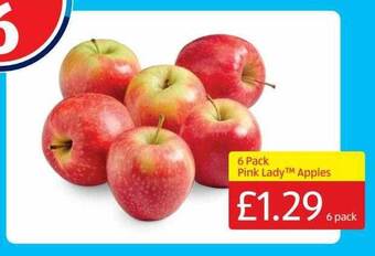 Aldi 6 Pack Pink Lady Apples offer