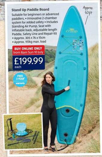 Aldi Stand Up Paddle Board offer